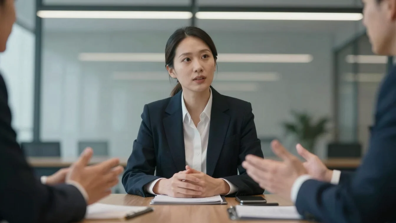 Close-up of hands gesturing during an executive meeting, cool des